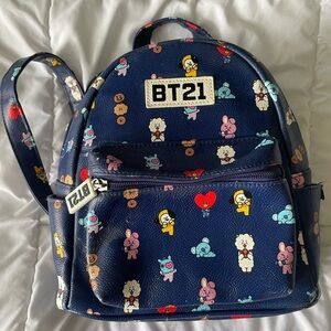 Cute Kawaii Korean KPop BTS BT21 All Over Print Mini Backpack